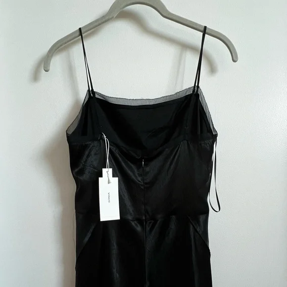 Vince Sheer-Paneled Slip Dress Slip Dress - 0 - Picture 6 of 6